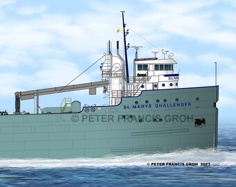 Great Lakes Freighter Ship St. Marys Challenger (2005)