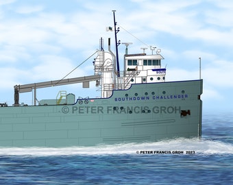 Great Lakes Freighter Ship Southdown Challenger (1999)