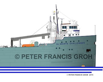 Great Lakes Freighter Ship St. Marys Challenger (2013)