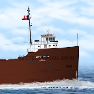 Great Lakes Freighter Ship Elton Hoyt II (1) (1930)