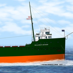 Great Lakes Freighter Ship William P. Snyder (1906)