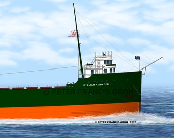 Great Lakes Freighter Ship William P. Snyder (1906)