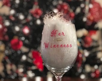 Her Wineness Glass-Queen Glass