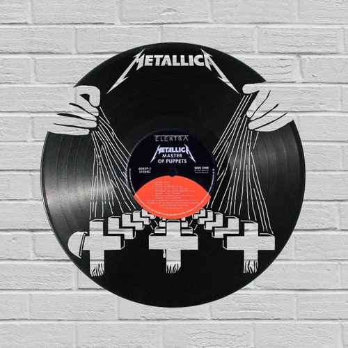 Metallica Laser Cut Vinyl Record Art Record Cutout Wall Etsy