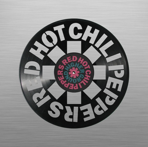 Red Hot Chili Peppers Carved Vinyl Record Art For Special Etsy