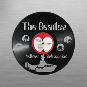 The Beatles 2 - carved vinyl record art for special occasions: Birthday, Christmas, Weeding, Holiday