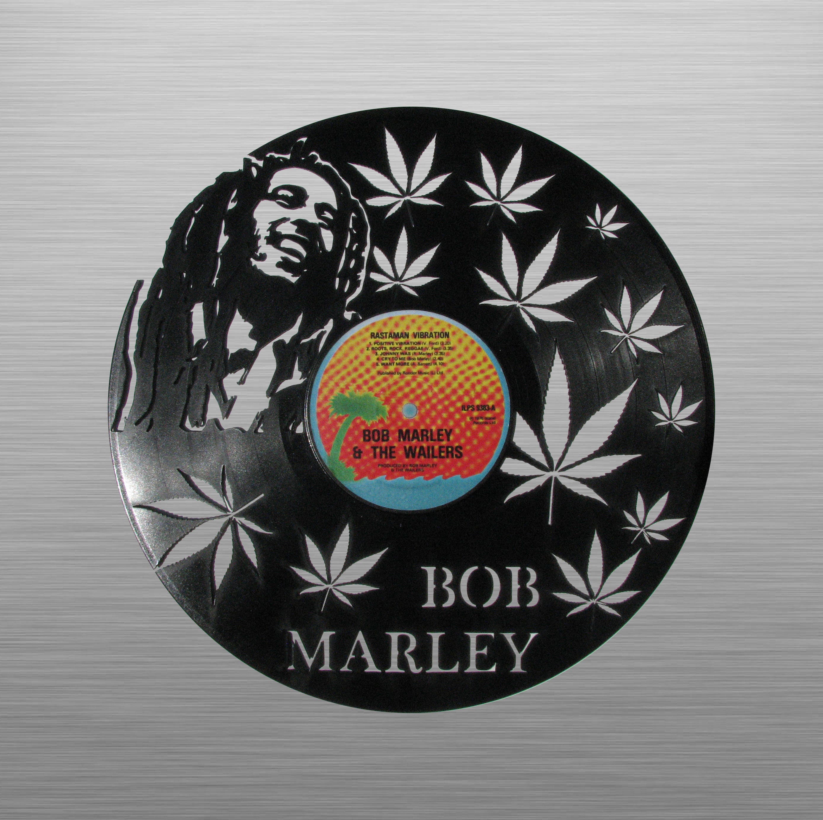 Disque Vinyle 33 Tours Décor Bob Marley, Arts numériques par Marie
