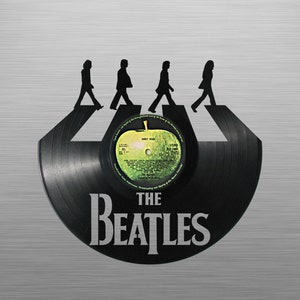 The Beatles 1 - Laser cut - carved vinyl record art - Music gift for occasions like: Birthday, Christmas, Weeding, Holiday - Cutout wall art