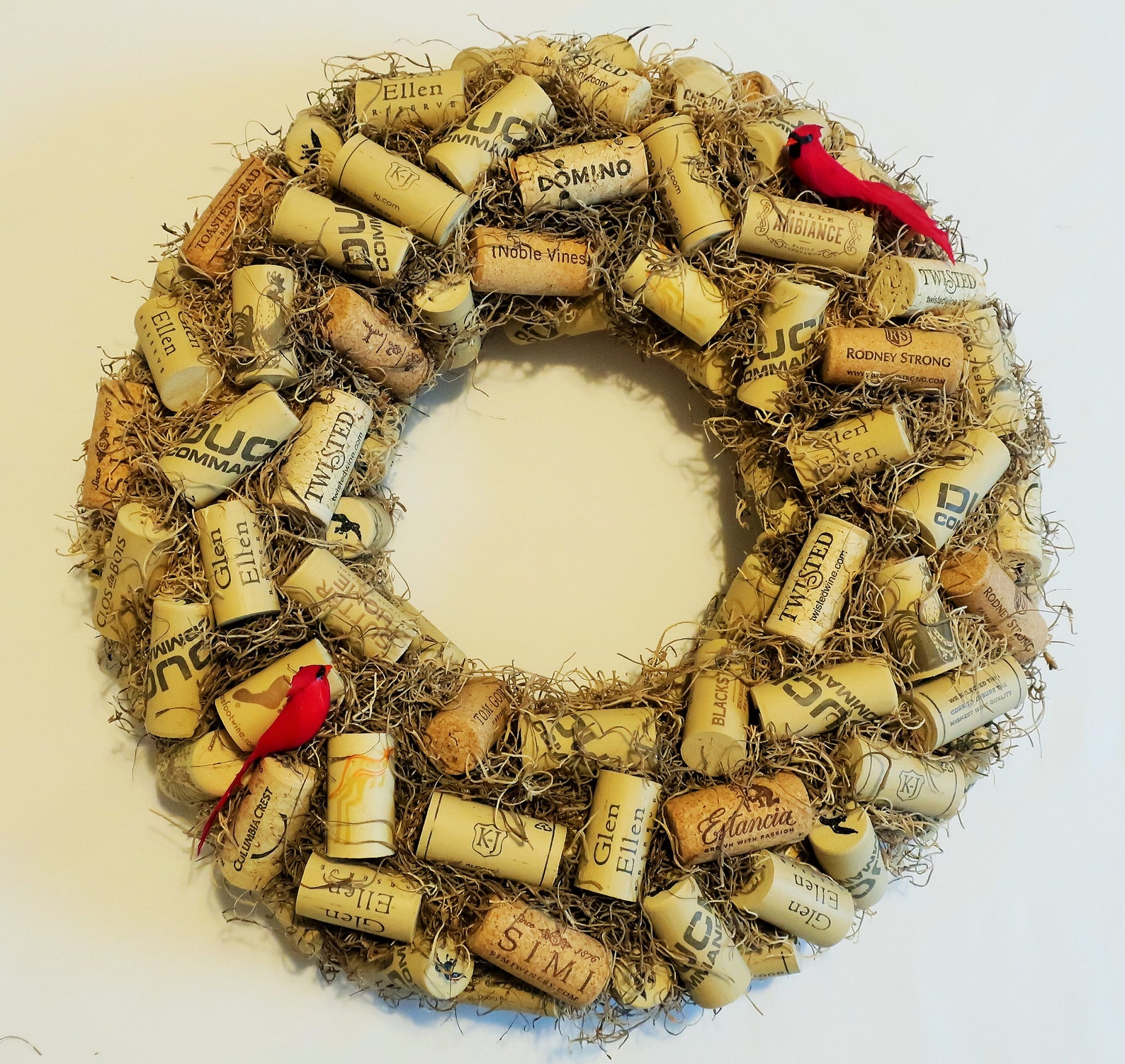 14 Wine Cork Christmas Wreath Home Decor Unique Gift for Etsy