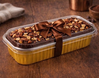 Nuts About You Chocolate Fudge with Peanuts, Candied Pecans & Almonds, Homemade Candy Gift
