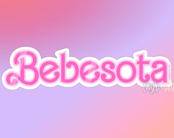 Bebesota Pink Barbiecore Latina Glossy 3.5" Die-Cut Sticker