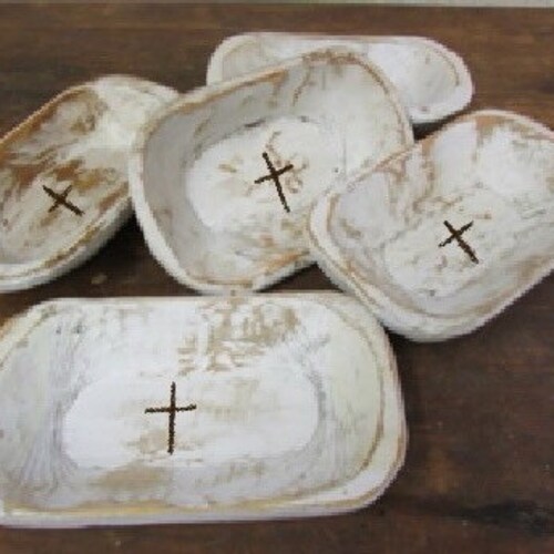 Small Mini Prayer Bowl Dough Bowl Cross Religious Gifts Etsy