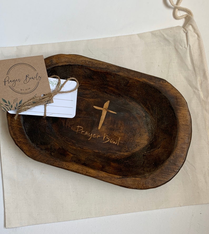 Small Mini Prayer Bowl Dough Bowl Cross Religious Gifts Etsy