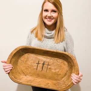 Prayer Bowl Wood Dough Bowl Prayer Bowl Unique gift Rustic Farmhouse