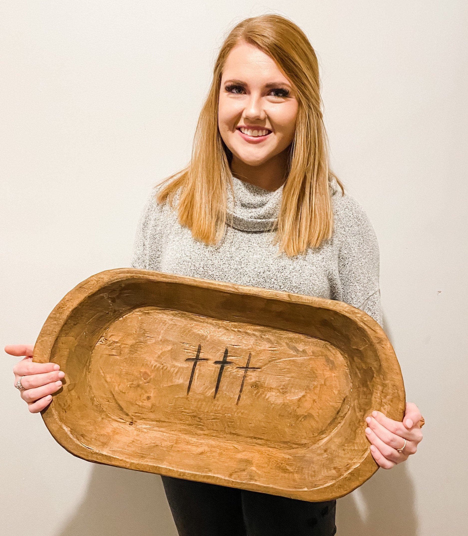 Prayer Bowl Wood Dough Bowl Prayer Bowl Unique gift Rustic Etsy