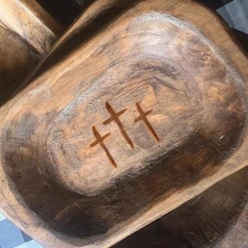 New Small Mini Prayer Bowl Dough Bowl Cross Religious Gifts Etsy