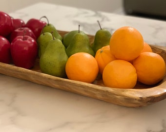 FOOD SAFE Extra Large Dough Bowl Unique Rustic Farmhouse Rustic. Cheese Board. Charcuterie Boards