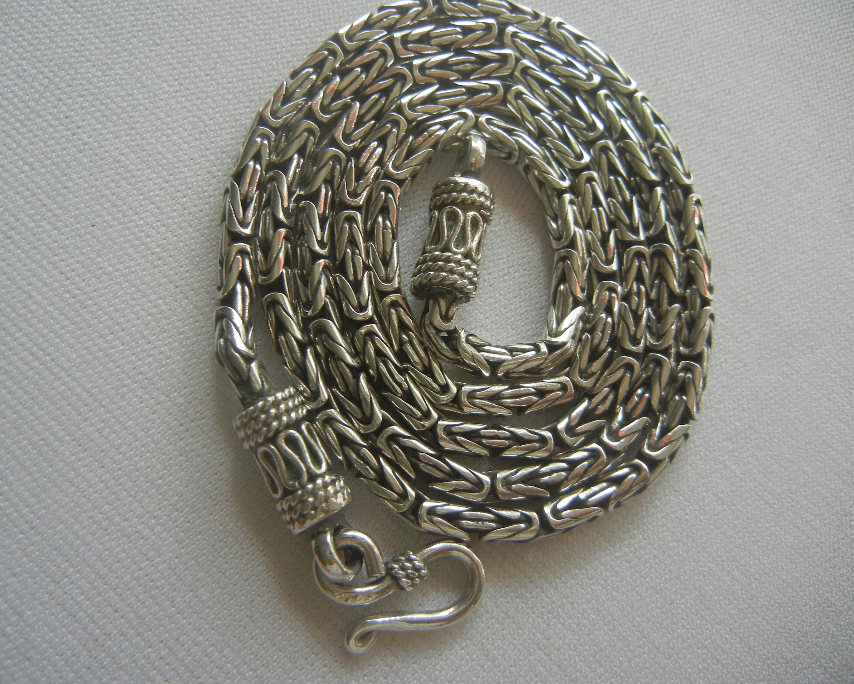 Pure silver chain deals for mens with grams