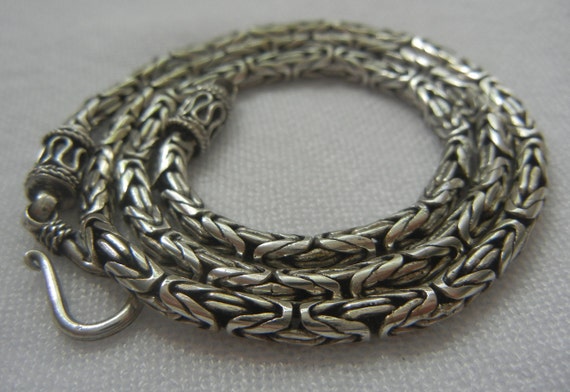 Bali Byzantine 3.5mm chain sterling silver 22 gra… - image 7