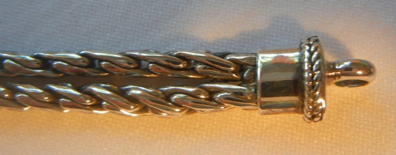 Double wheat chain Bali bracelet sterling silver … - image 10