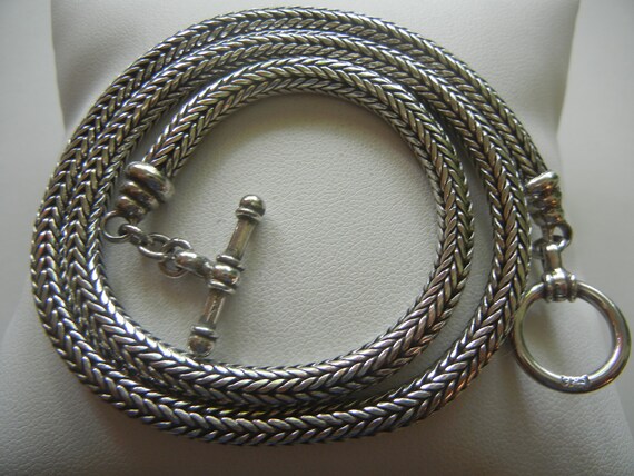 Sterling silver Bali wheat chain 51.1 grams 18".