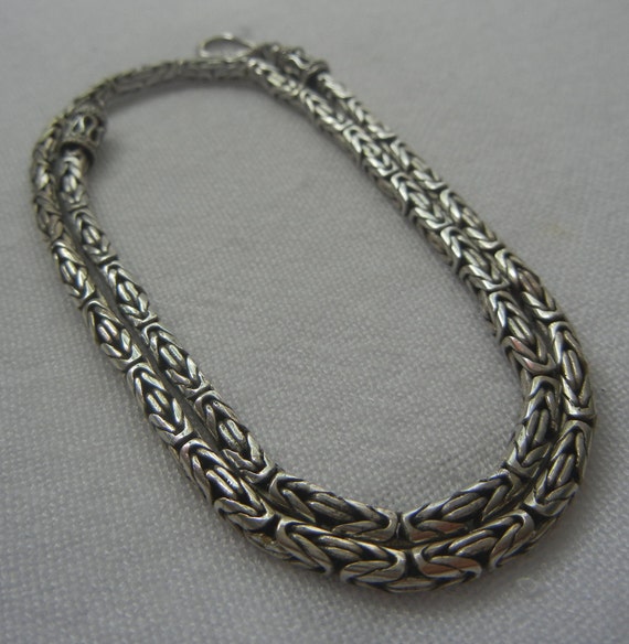 Bali Byzantine 3.5mm chain sterling silver 22 gra… - image 5