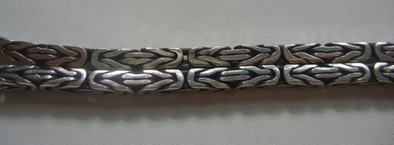 18" Bali Byzantine 4.1mm square link chain sterli… - image 5