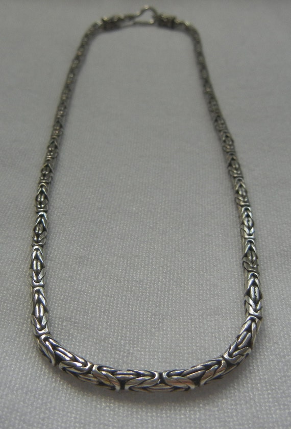 Bali Byzantine 3.5mm chain sterling silver 22 gra… - image 3