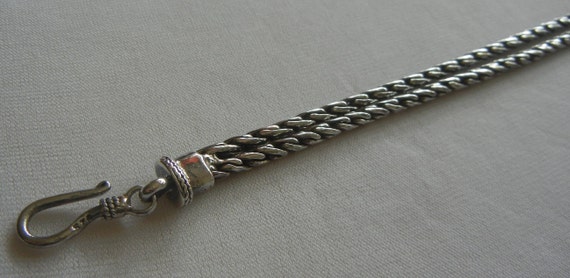 Double wheat chain Bali bracelet sterling silver … - image 7
