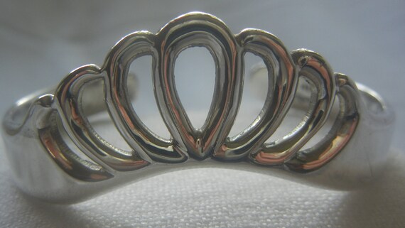 Vintage Taxco sterling silver 6-1/2"x 5/8" cuff b… - image 7