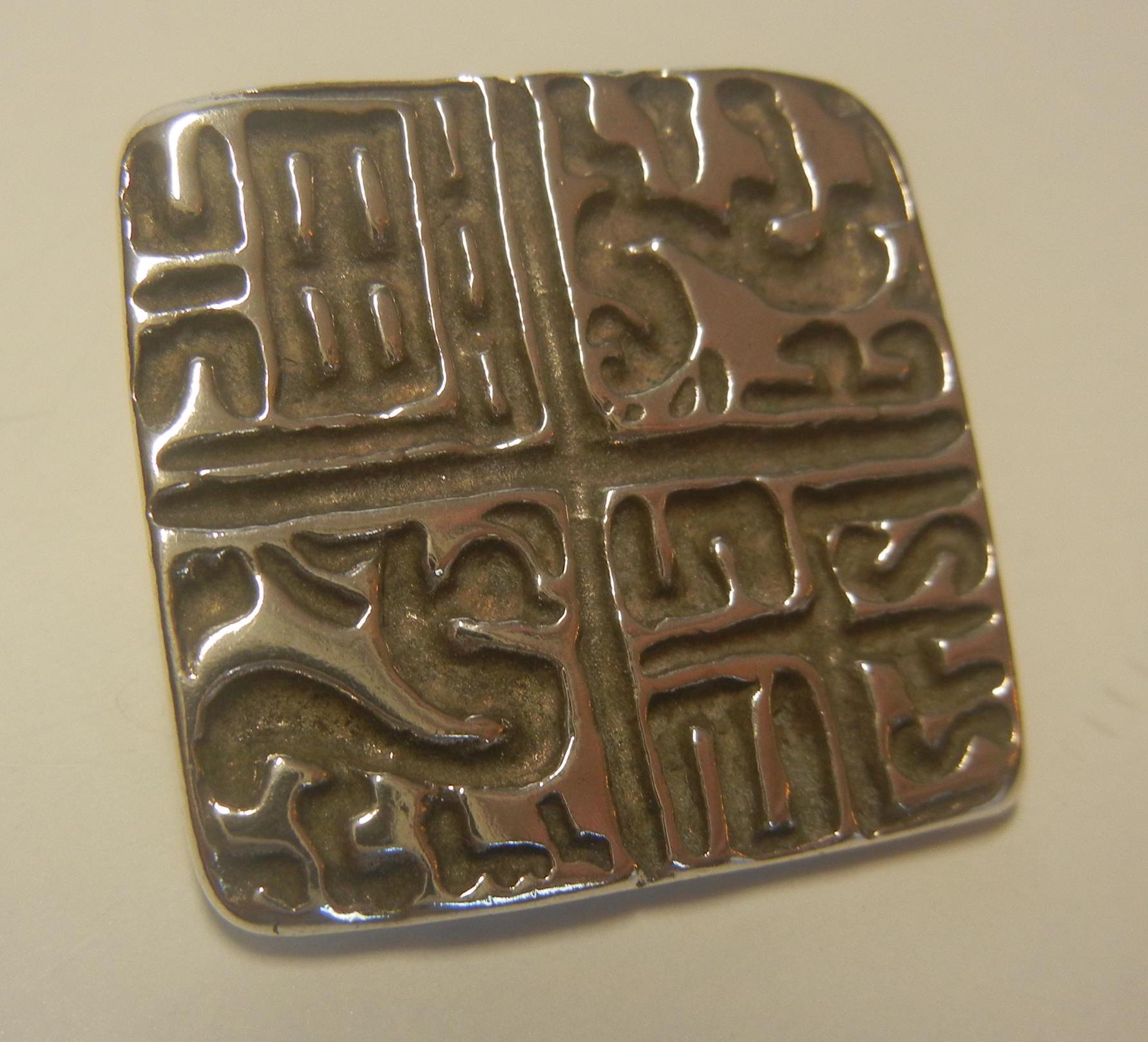 Pendentif scarabée en argent sterling massif 925 - Bijoux égyptiens