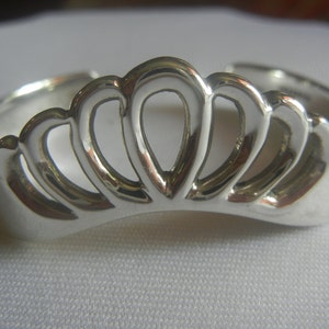 Vintage Taxco sterling silver 6-1/2&quot;x 5/8&quot; cuff bracelet 32.1 grams.  Taxco silver jewelry.  Heavy silver cut-out artisan cuff. Silver cuff.