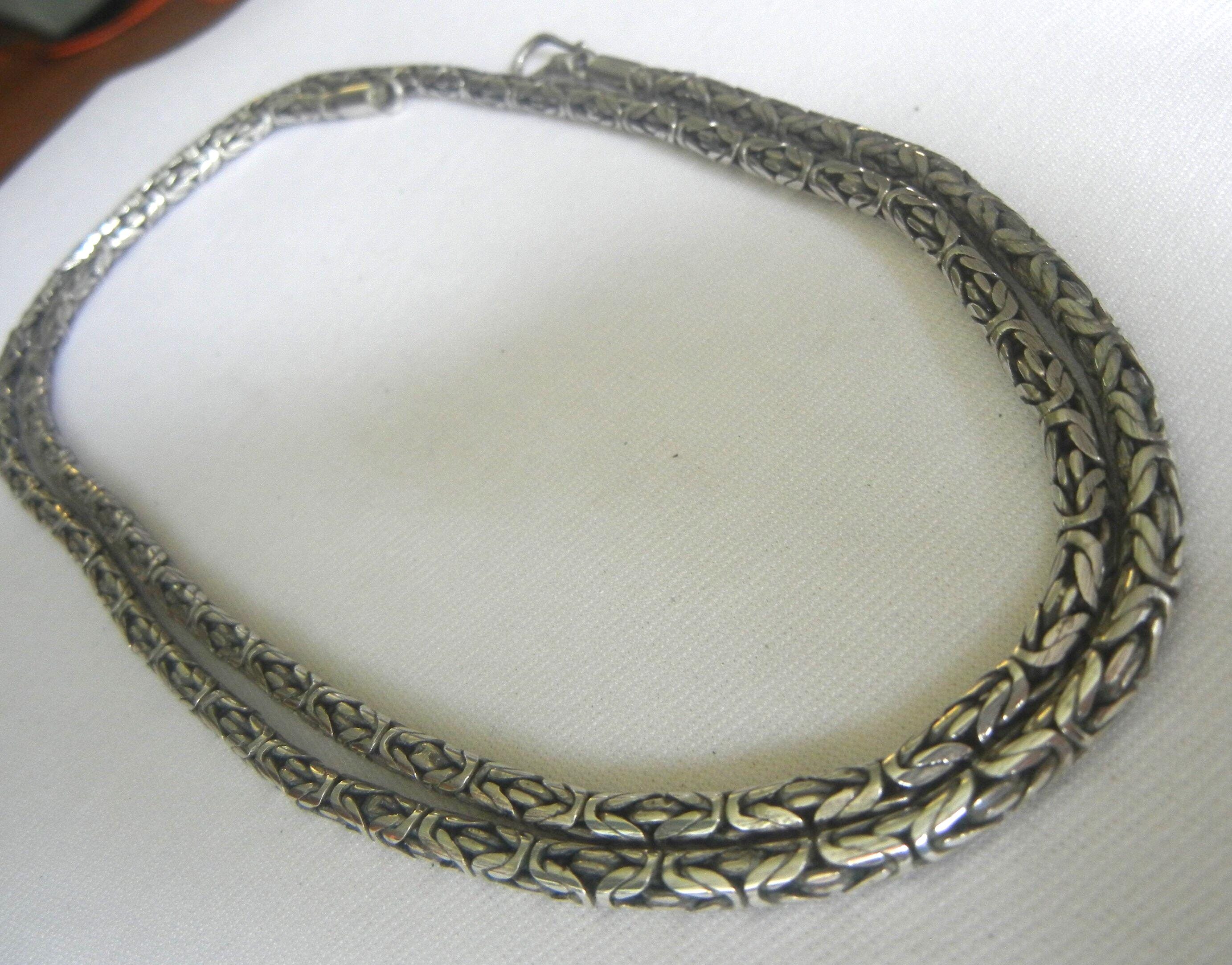 Silverly Byzantinische Halskette Aus Sterlingsilber Für Herren