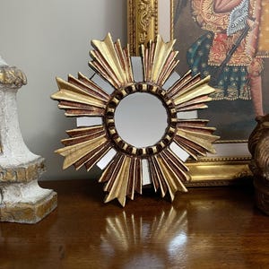 Antique French Sunburst Mirror - Etsy