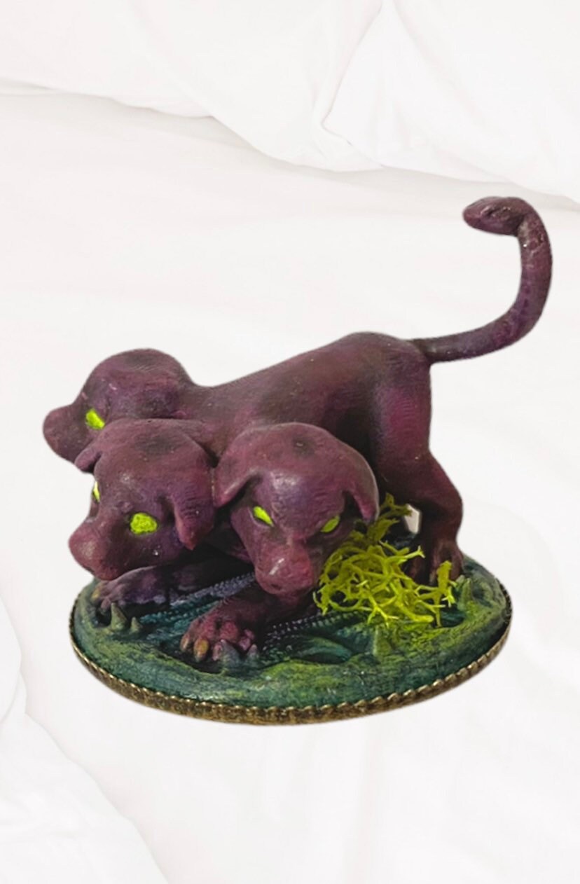 D&D DND Cerberus Puppy Dog Hair Pin, Barrette, Clip for the  display picture 2