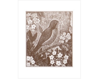 Robin Wood Engraving