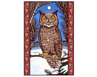 Owl Foldover Card