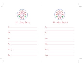 Baby Shower- Blank Invitation