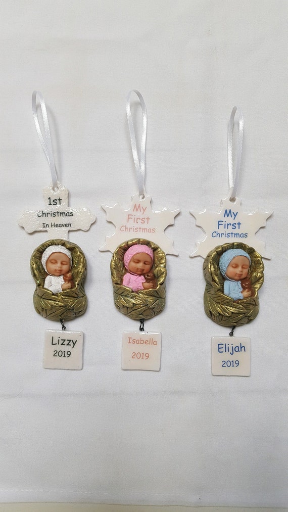 baby first christmas in heaven ornament