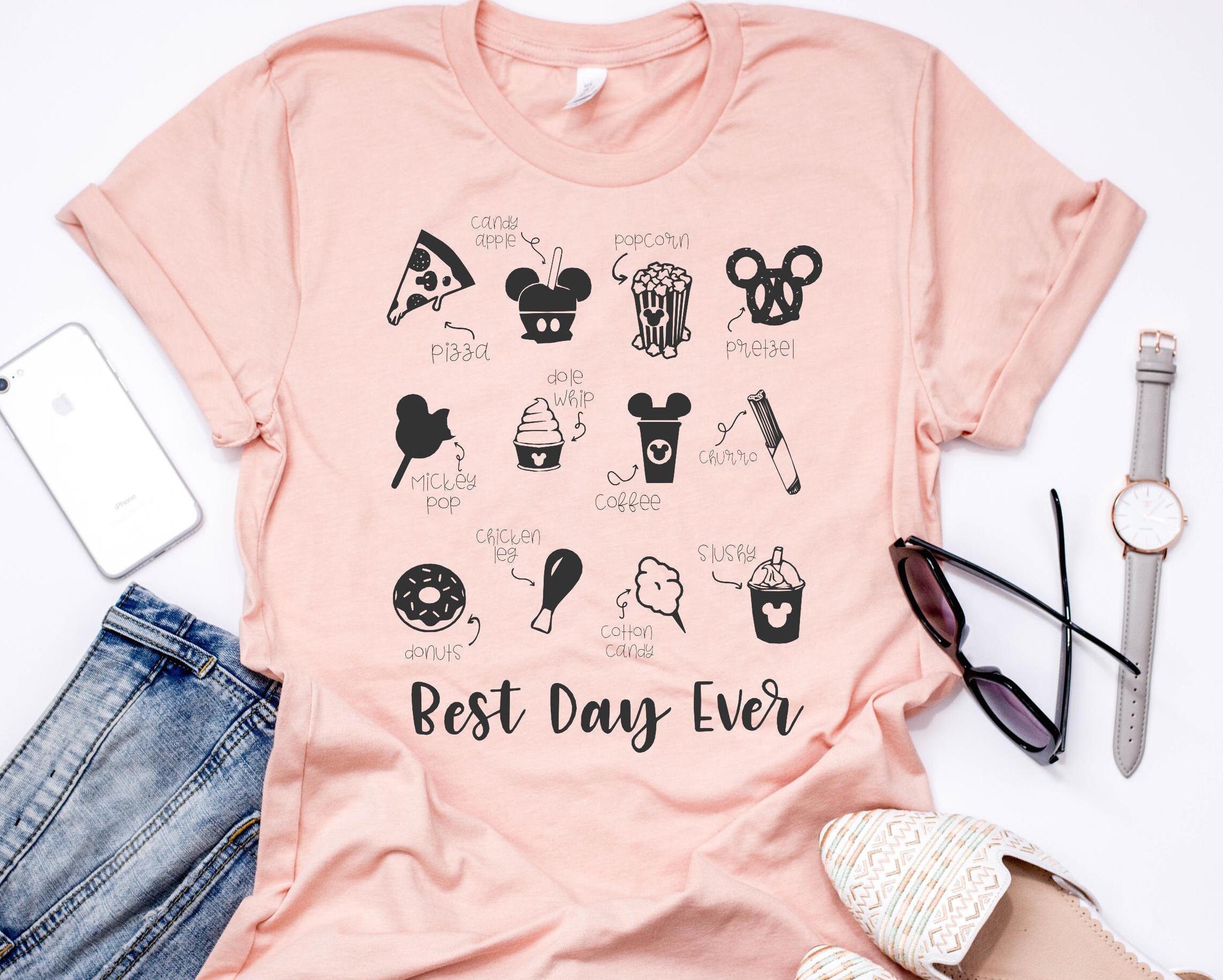 Best Day Ever Shirt Disney Snack Shirt / Snack Goals Shirt / Disney F...