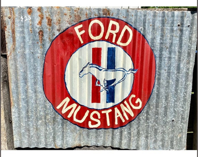 Ford Mustang Garage Sign Etsy