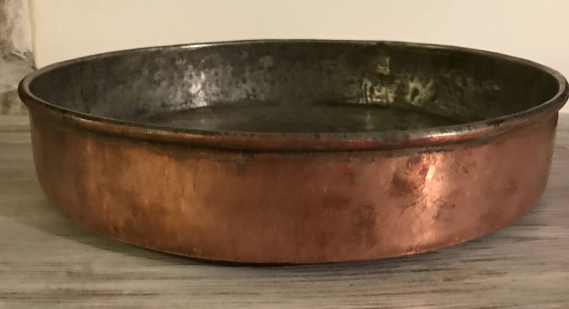 Antique Copper Roasting Pan Etsy