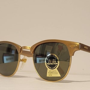 Occhiali da sole vintage // Clubmaster // Browline // montature dorate // Summer Shades // funky cool retro rad // sfumature hipster // festival rave VTG