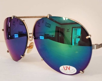 vintage 1980s salem spirit cigarettes gradient aviator sunglasses Brand New Deadstock Unworn Retro Aviator Sunglasses Xandra