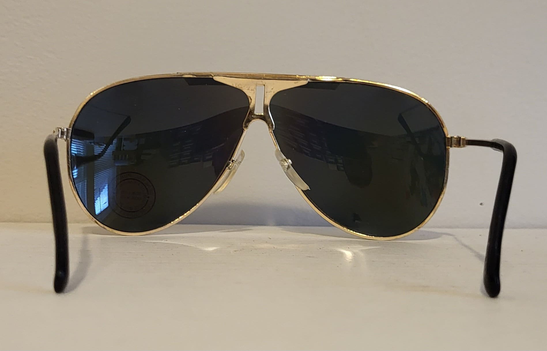 Gafas De Sol Estilo Aviador Vintage Lentes Claros Marco