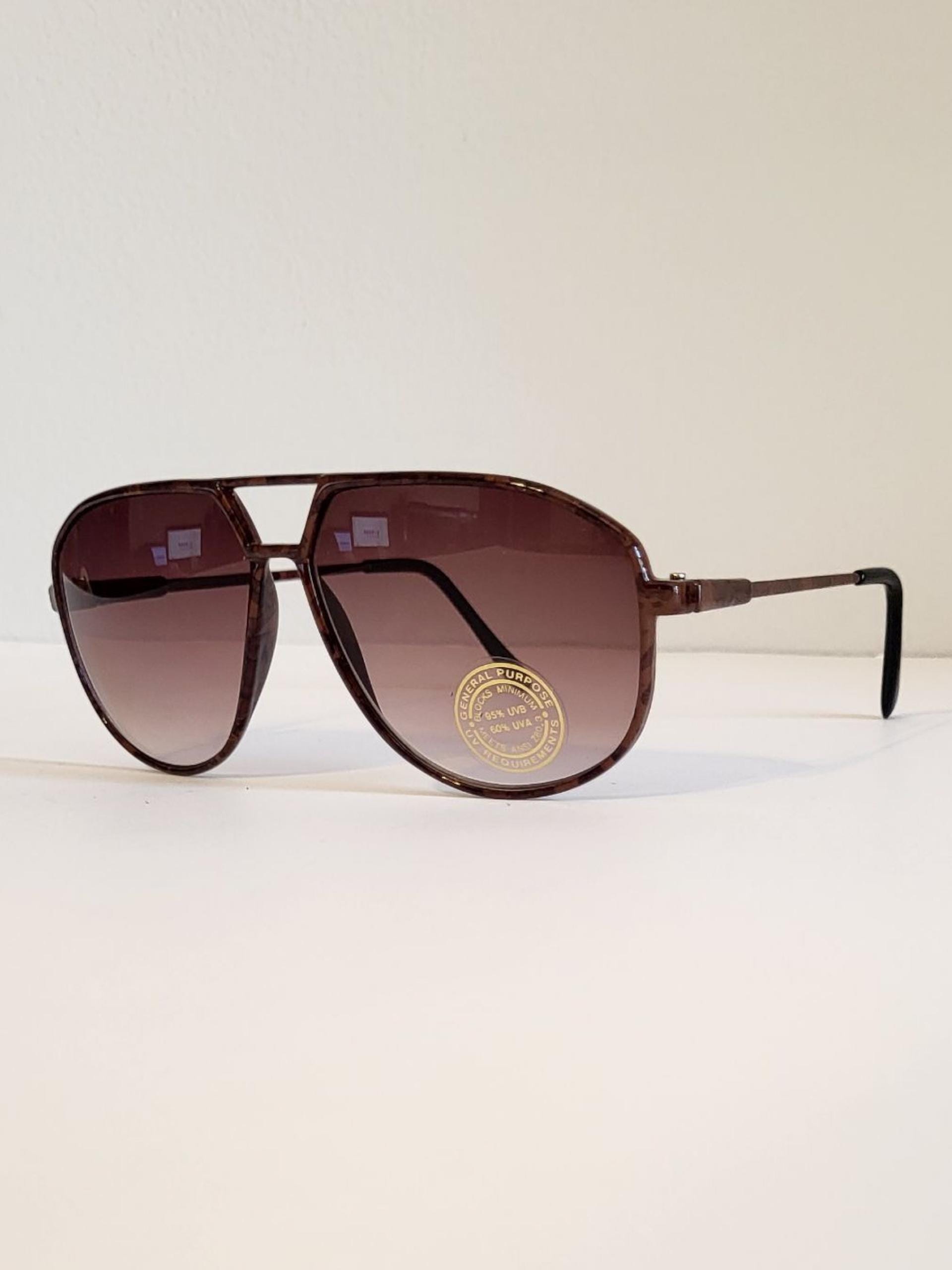 Vintage Aviator Double Bridge Sunglasses // Tortoise Shell 