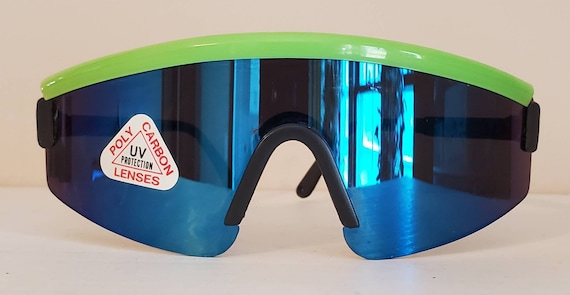 Vintage Sports Sunglasses // partial mirror Lense… - image 1