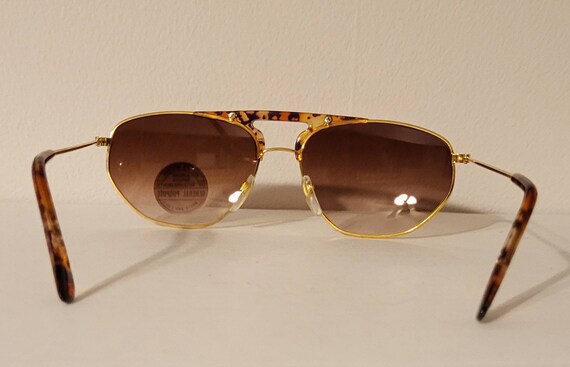 Vintage Sunglasses // Rectangular Aviator Frame /… - image 6