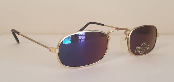 Vintage Sunglasses // Narrow frames // Rainbow oc… - image 1
