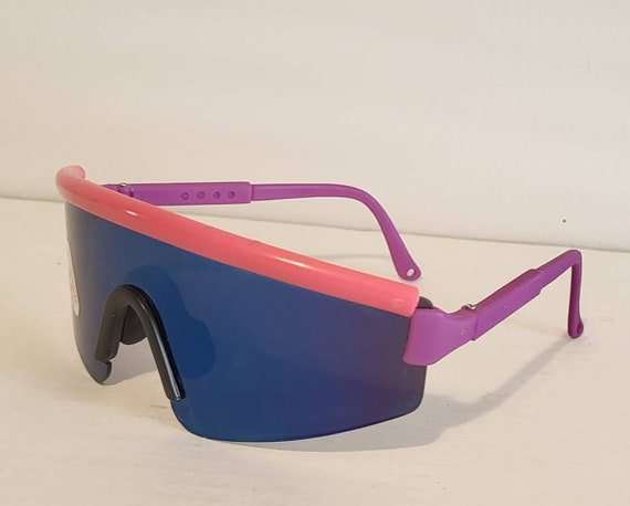 Vintage Sports Sunglasses // partial mirror Lense… - image 3